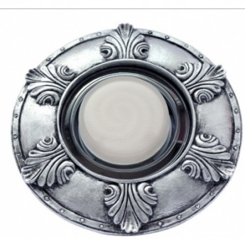 Накладка широкая гипсовая ECOLA FS53Z1EFT листья, черненое серебро