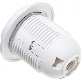 Патрон накладной прямой с кольцом ECOLA BASE E27 AB7DPWEAY Белый